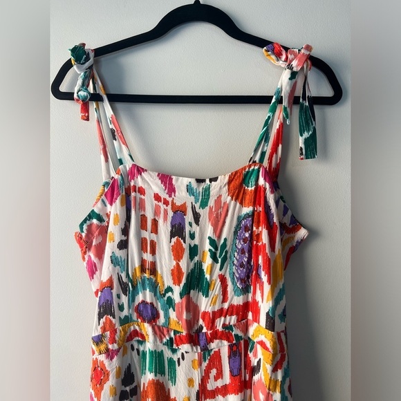 Christian Siriano Multicolor Open Back Wide Leg Women Jumpsuit, size L - Picture 2 of 10